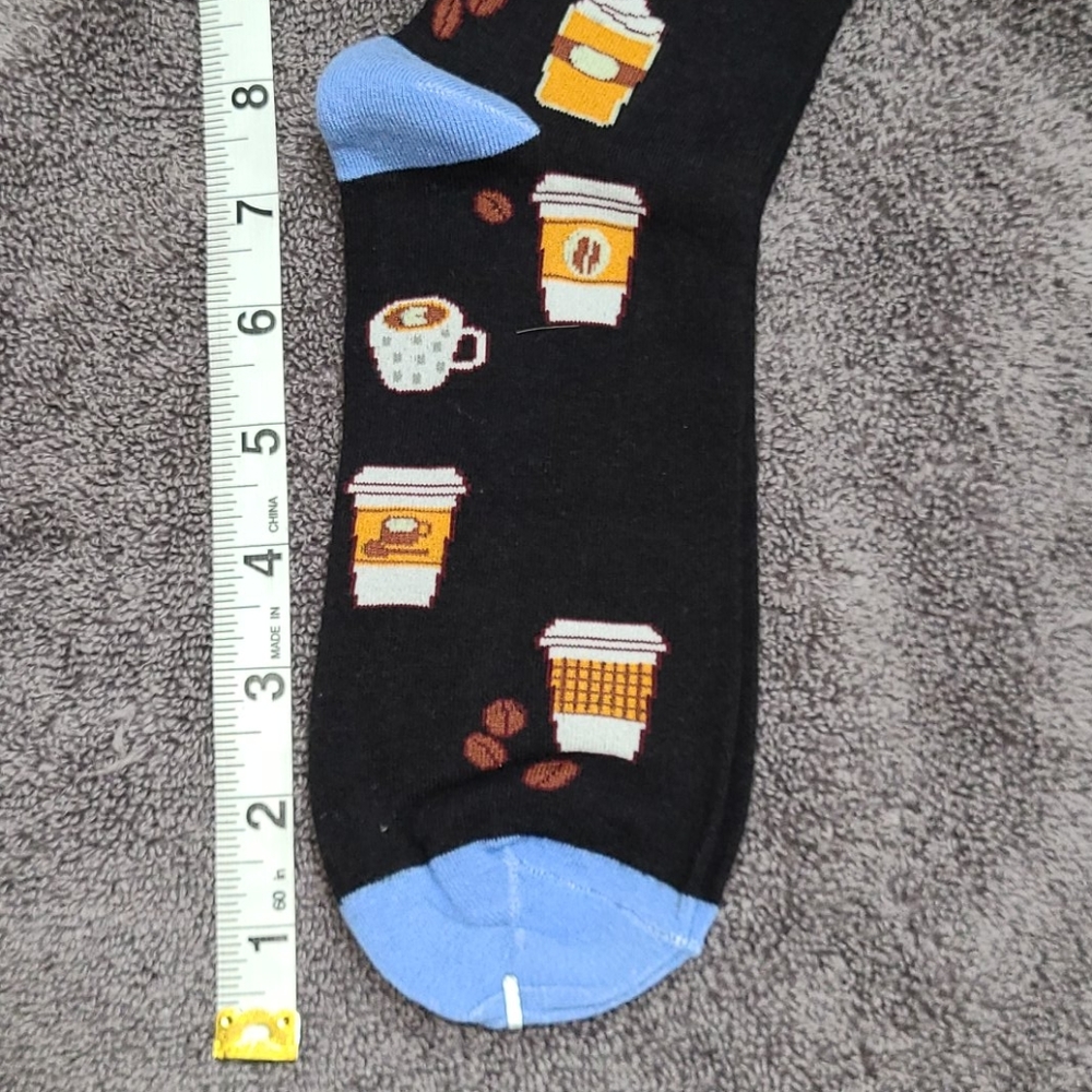 Coffee and donuts! Lot of 2 pairs of men's socks - Picture 14 of 16